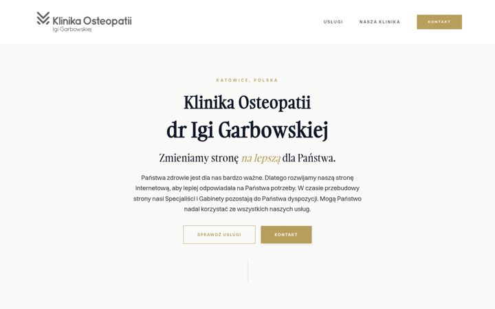 Screenshot of klinikaosteopatii.info