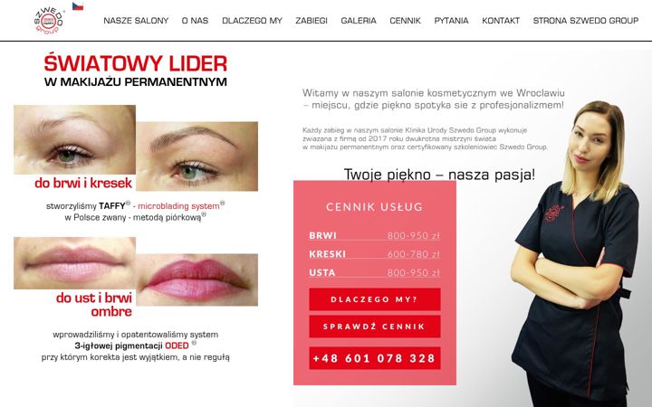 Screenshot of klinikaurody.net.pl