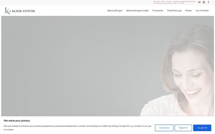 Screenshot of klinikestetiks.se