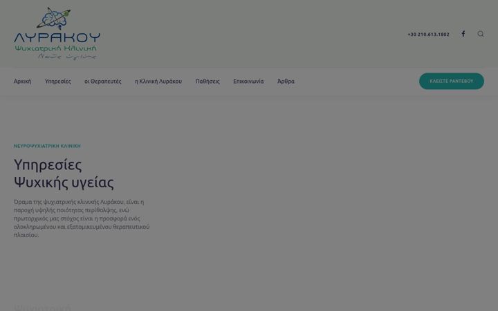 Screenshot of klinikilyrakou.gr
