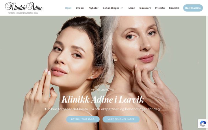 Screenshot of klinikk-adine.no