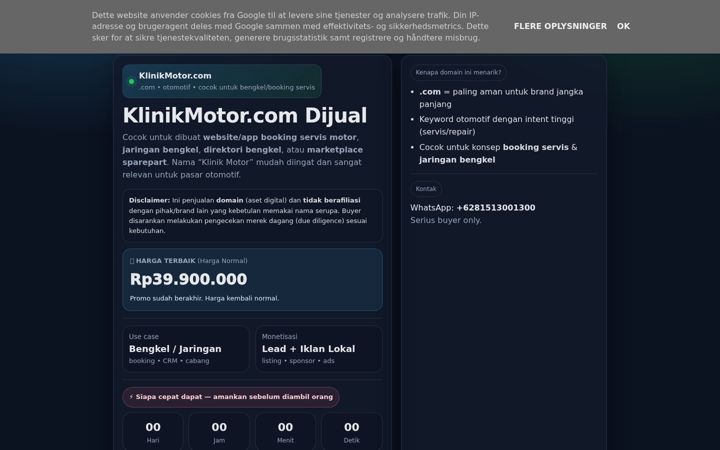 Screenshot of klinikmotor.com