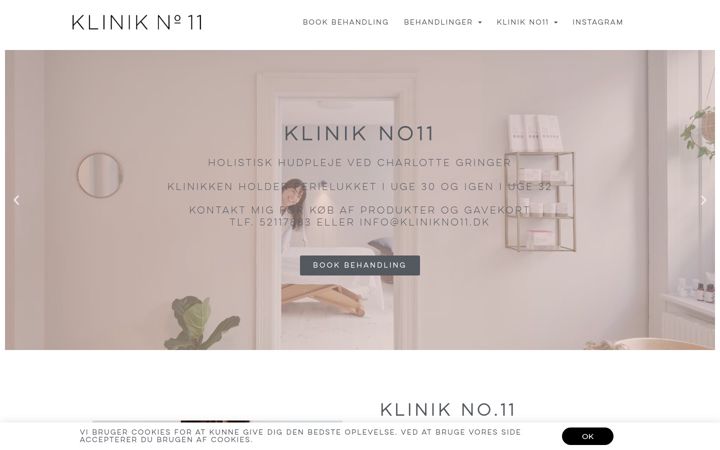 Screenshot of klinikno11.dk