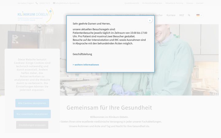 Screenshot of klinikum-doebeln.de
