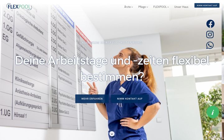Screenshot of klinikum-flexpool.de