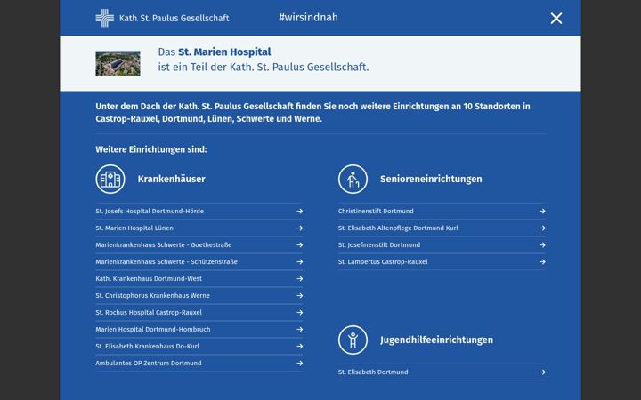 Screenshot of klinikum-luenen.de