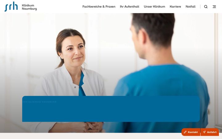 Screenshot of klinikum-naumburg.de