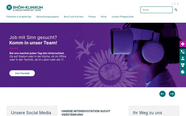 Screenshot of klinikumffo.de