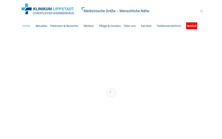 Snimka zaslona za klinikumlippstadt.de