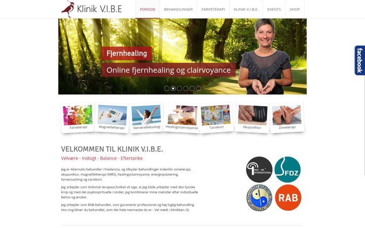 Screenshot of klinikvibe.dk