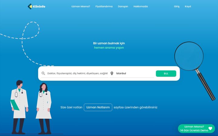 Screenshot of klininfo.com