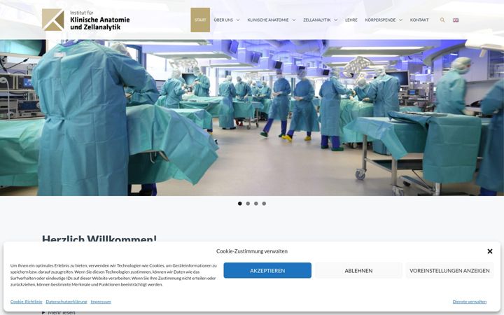 Screenshot of klinische-anatomie.de