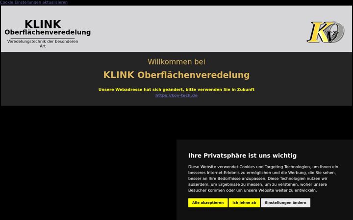 Screenshot of klink-galvanik.de