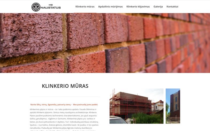 Screenshot of klinkeriomurijimas.eu