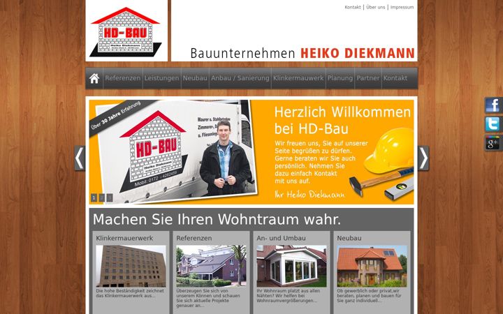Screenshot of klinkermauerwerk.de