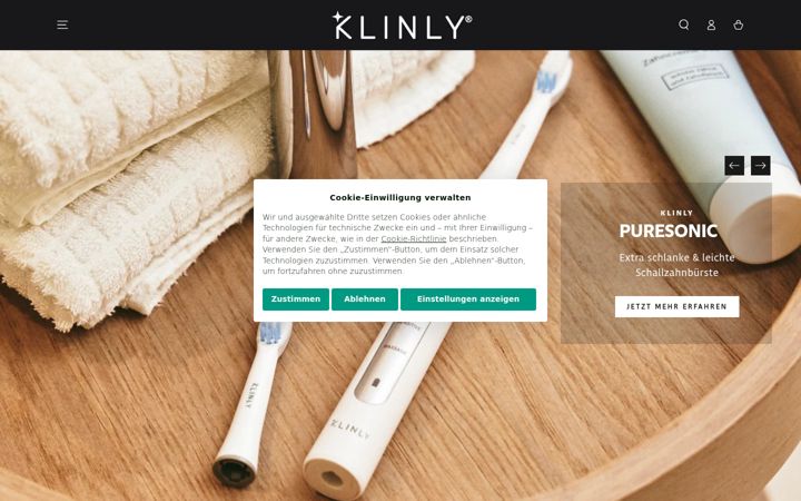 Screenshot of klinly.de