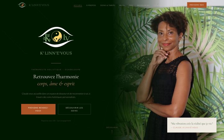 Screenshot of klinnevous.fr