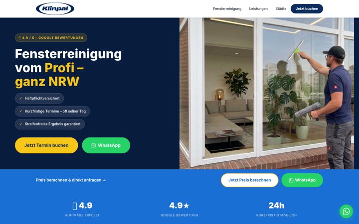 Screenshot of klinpal.de