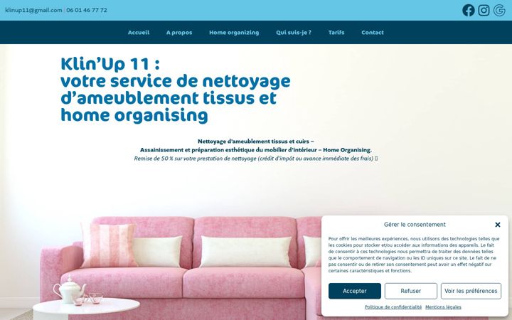 Screenshot of klinup-11.fr