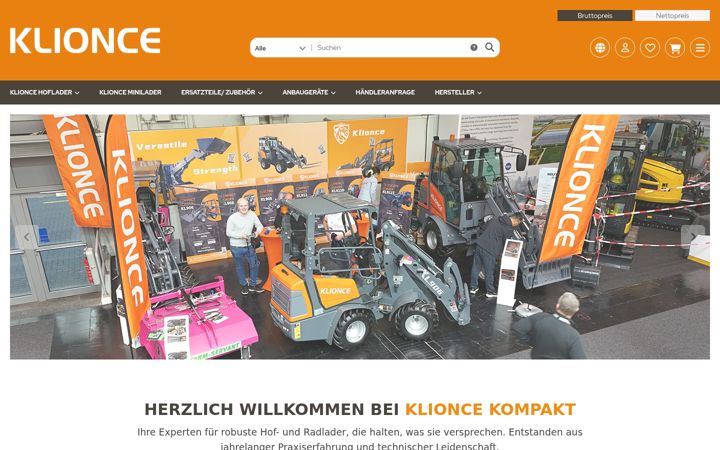 Screenshot of klionce-kompakt.de