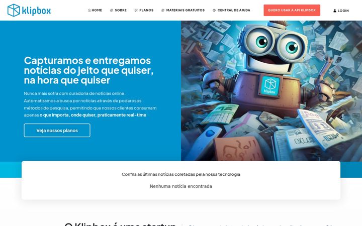 Screenshot of klipbox.com.br