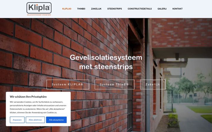 Screenshot of klipla.nl