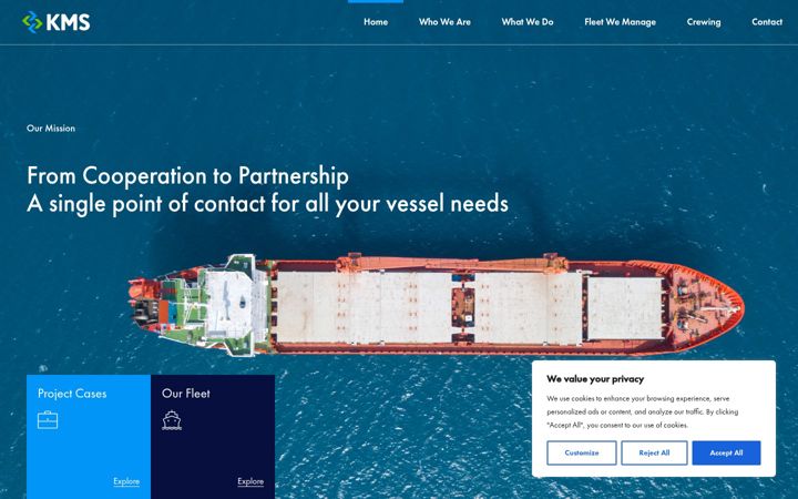 Screenshot of klipmarine.eu
