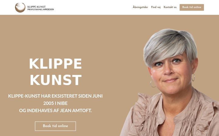 Screenshot of klippe-kunst.dk