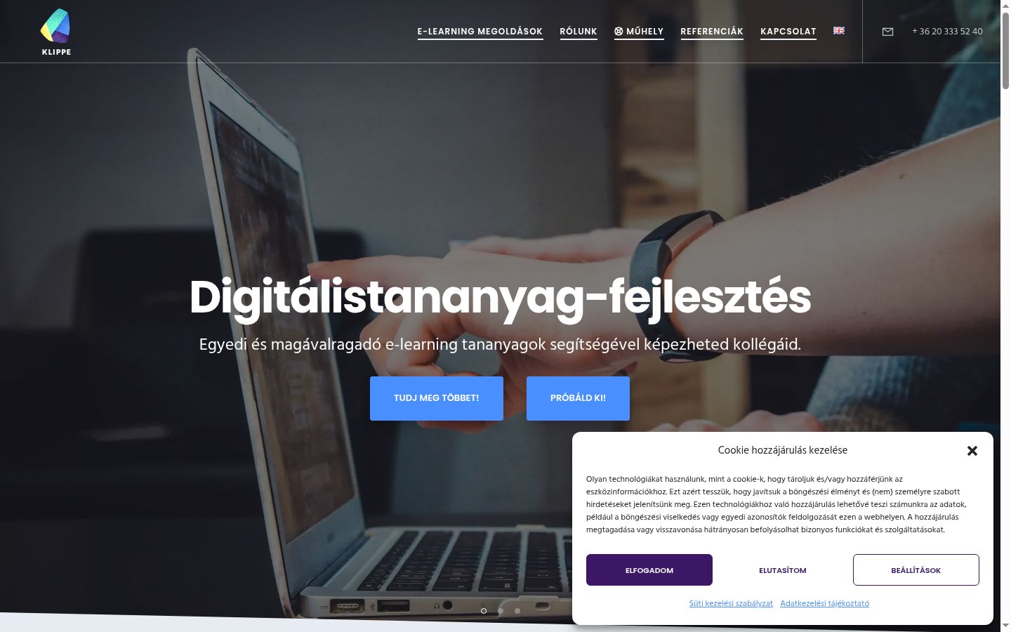 Sutikimo reklamjuostės, rodytos prieš bet kokią sąveiką, ekrano kopija