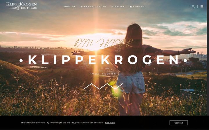 Screenshot of klippekrogen.dk