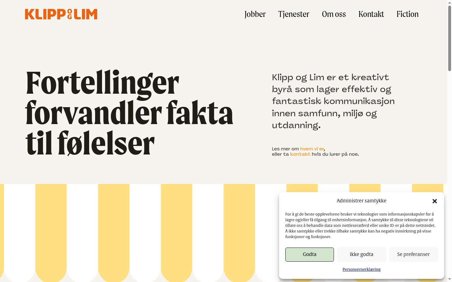 Kuvakaappaus suostumusbannerista, joka näytettiin ennen mitään vuorovaikutusta