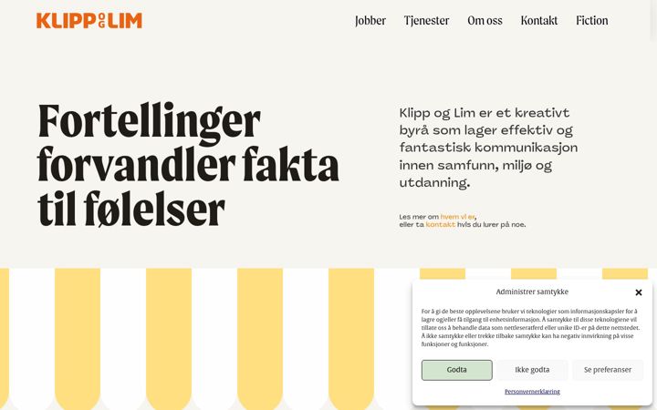 Screenshot of klippoglim.no