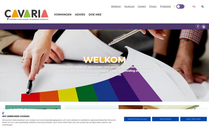 Screenshot of kliqvzw.be