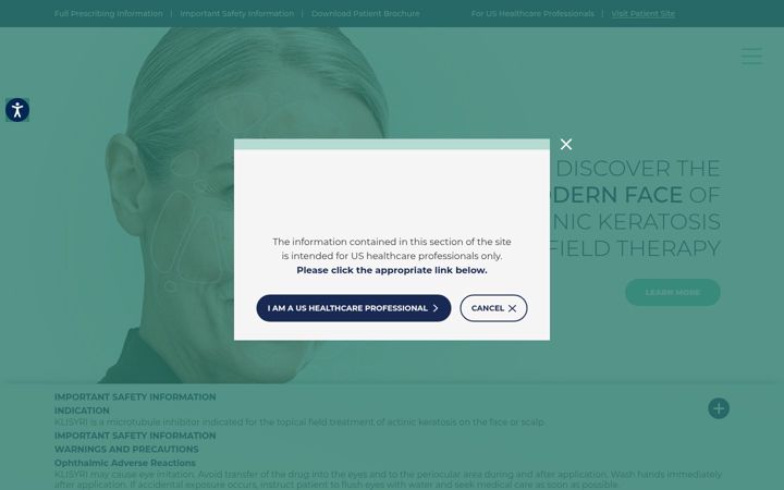 Screenshot of klisyrihcp.com