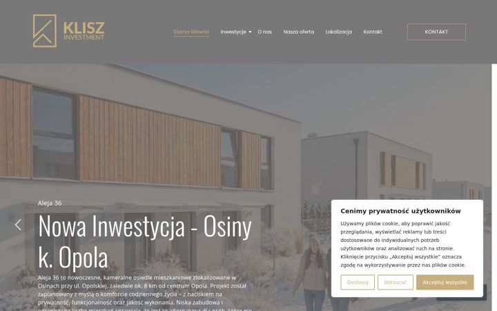 Screenshot of kliszinvestment.pl