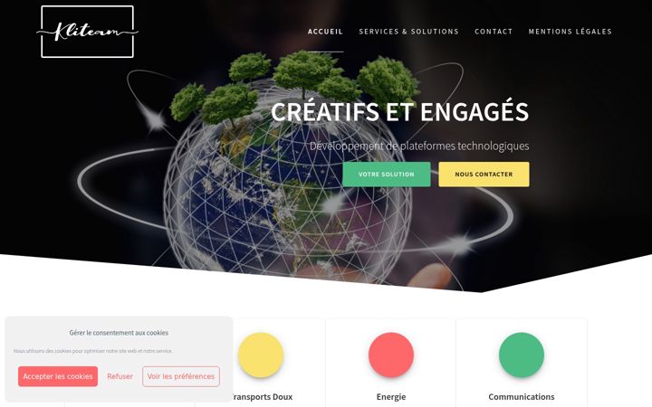 Screenshot of kliteam.fr
