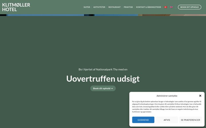 Screenshot of klitmollerhotel.com