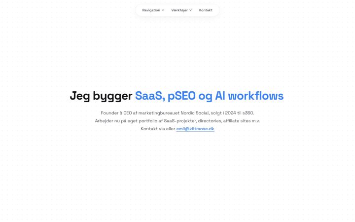 Screenshot of klitmose.dk