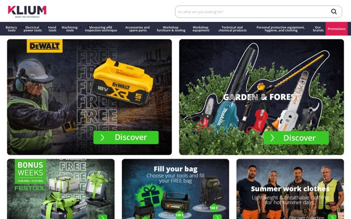 Screenshot of klium.com