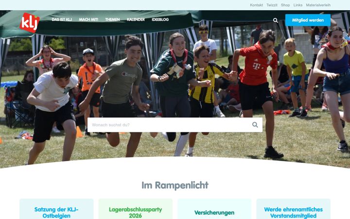 Screenshot of kljostbelgien.be