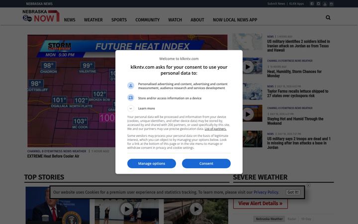 Screenshot of klkntv.com