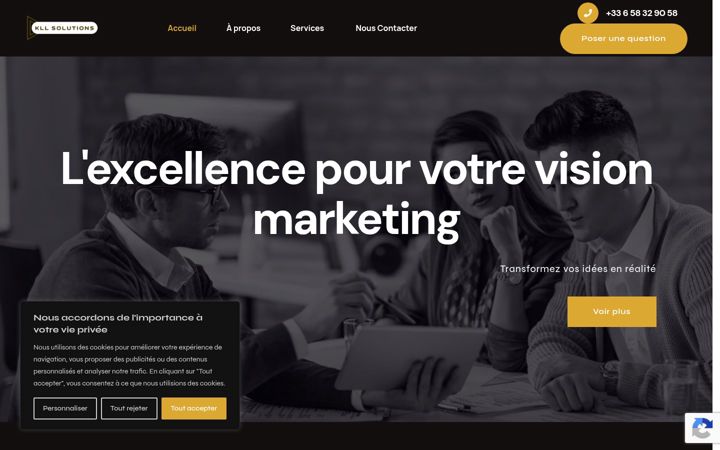 Screenshot of kllsolutions.fr