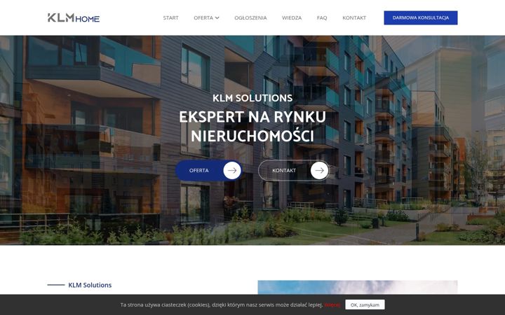 Screenshot of klm-home.pl