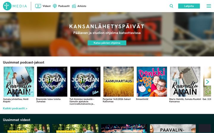 Screenshot of klmedia.fi