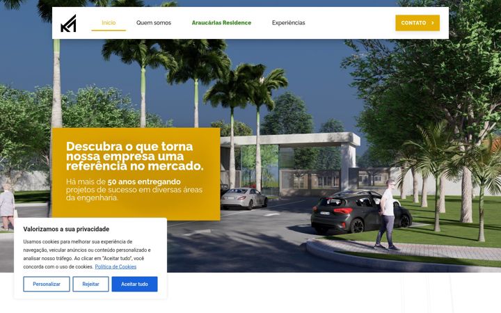 Screenshot of klmempreendimentos.com