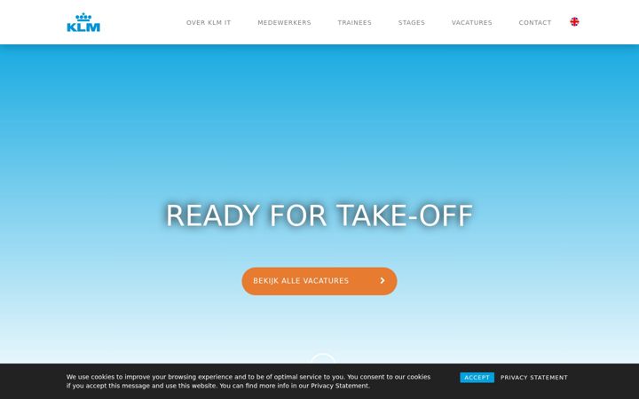 Screenshot of klmitjobs.nl