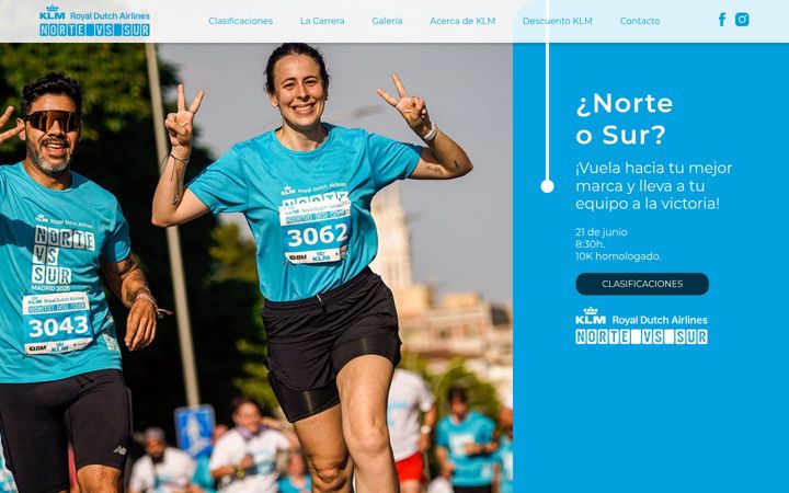 Screenshot of klmnortevssur.com