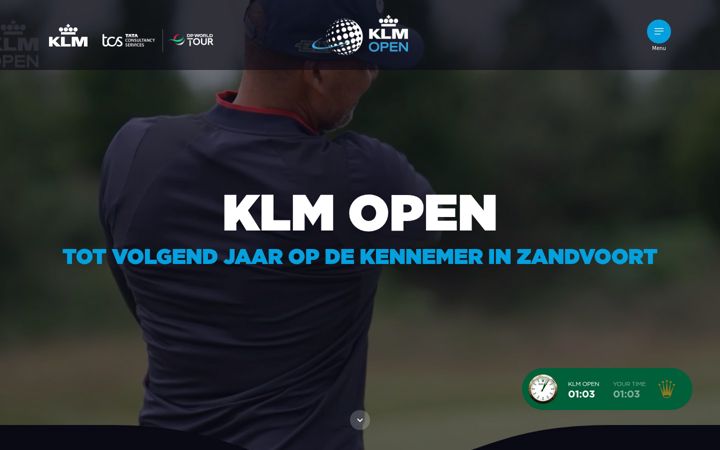 Screenshot di klmopen.nl