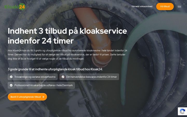 Screenshot του kloak24.dk