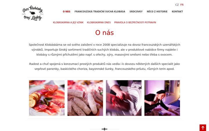 Screenshot of klobaskarna.cz